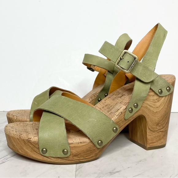 KorkEase Shoes New Kork Ease Ava 2 Platform Wedge Green Sandal 0m